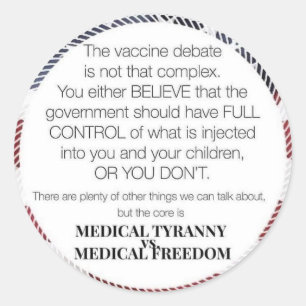 Sticker Rond Liberté Médicale