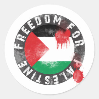 Sticker Rond Liberté pour la Palestine