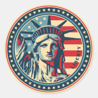 Sticker Rond Liberté pour tous !