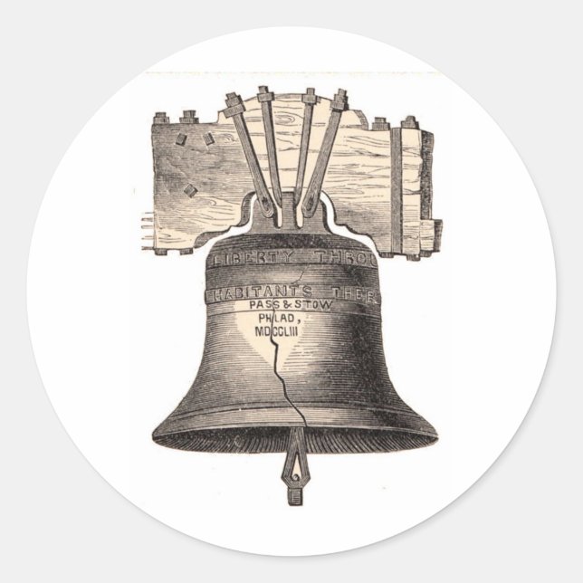 Sticker Rond Liberty Bell (Devant)
