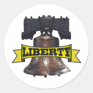 Sticker Rond Liberty Bell