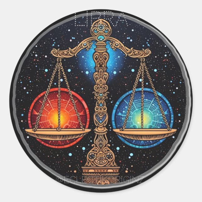 Sticker Rond Libra (Devant)