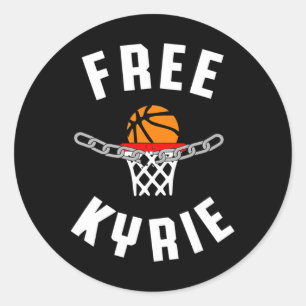 Sticker Rond Libre Kyrie Liberté d'expression anti-censure amus