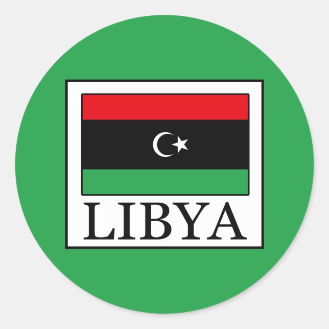 Sticker Rond Libye (Devant)