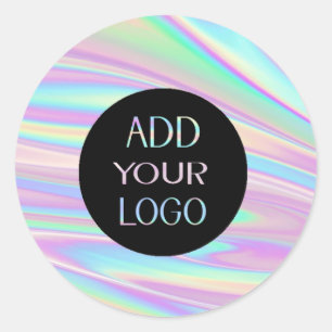 Sticker Rond Licorne Holographique