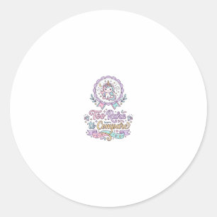 Sticker Rond Licorne Trop Rare pour Comparer T-Shirt Pastel Mig