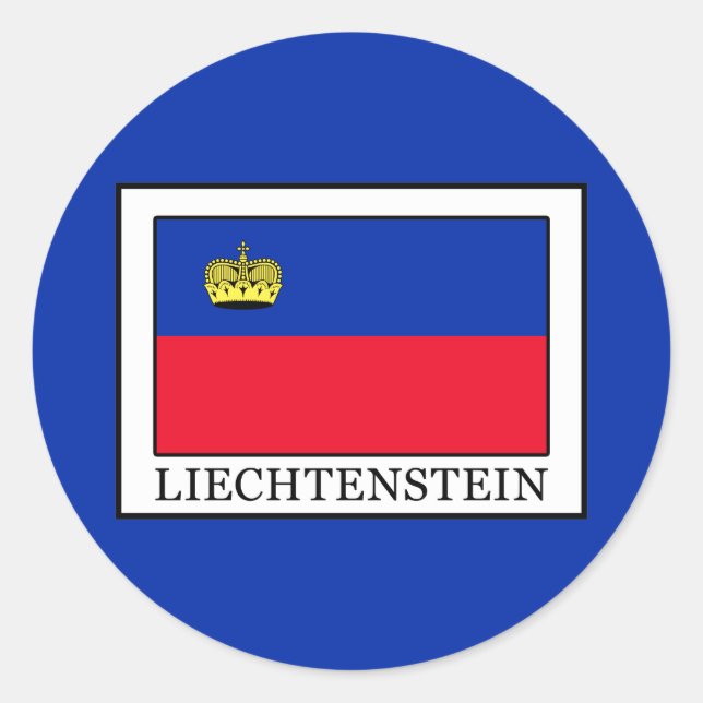 Sticker Rond Liechtenstein (Devant)