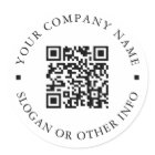 Lien du site Web Code QR Nom commercial minimal