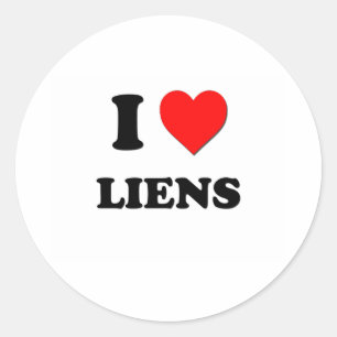 Sticker Rond Liens du coeur