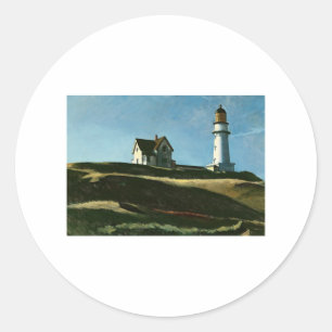 Sticker Rond Lighthouse Hill - Edward Hopper