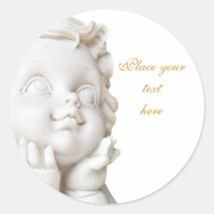 Sticker Rond Ligne blanche