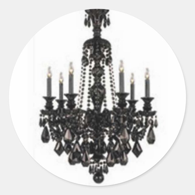 STICKER ROND LIGNE CHANDELIER (Devant)