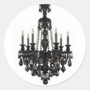STICKER ROND LIGNE CHANDELIER