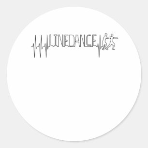 Sticker Rond Ligne d'alignement Danse Heartbeat
