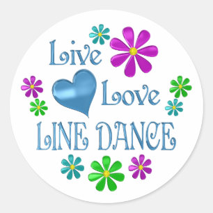 Sticker Rond Ligne danse vivante d'amour