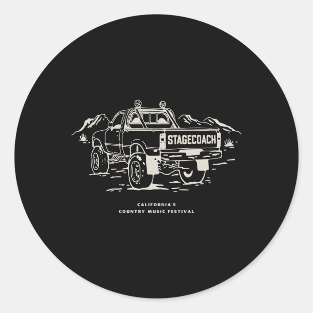 Sticker Rond Ligne de camion Stagecoach (Devant)