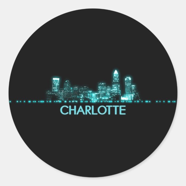 Sticker Rond Ligne de Charlotte (Devant)