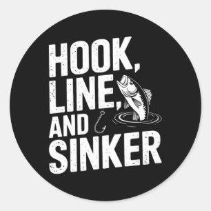 Sticker Rond Ligne De Crochet Et Plaisir De Sinker Pour Les Ama
