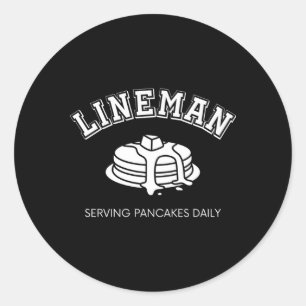 Sticker Rond Ligne Offensive Servant Pancake Daily Football O L
