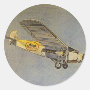 Sticker Rond Lignes aériennes vaillantes