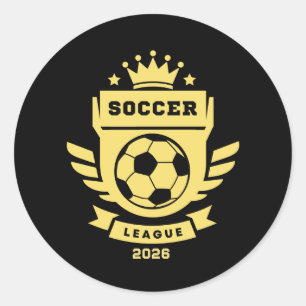 Sticker Rond Ligue de Football 2026