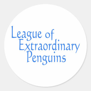 Sticker Rond Ligue des pingouins extraordinaires 3