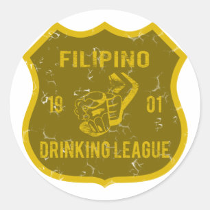 Sticker Rond Ligue philippine de la boisson