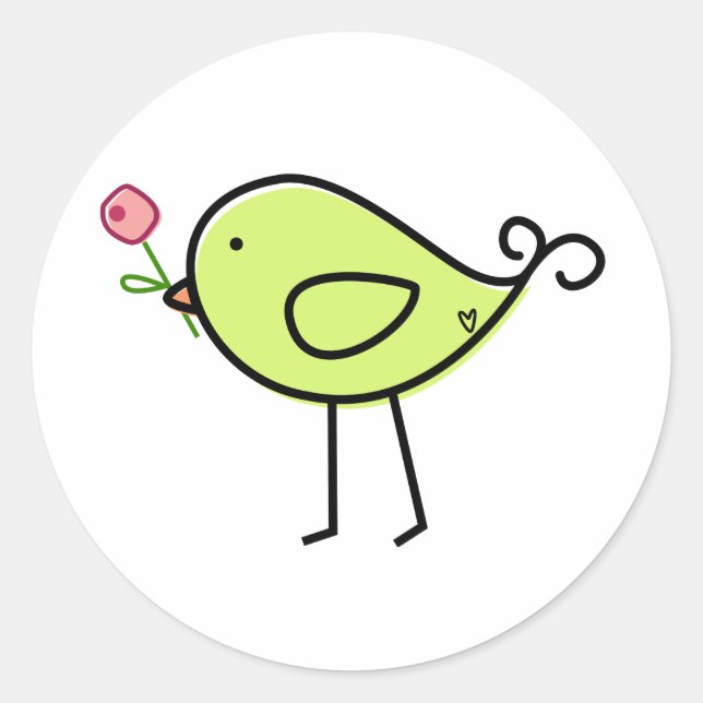 Sticker Rond Lil' Birdie (Devant)