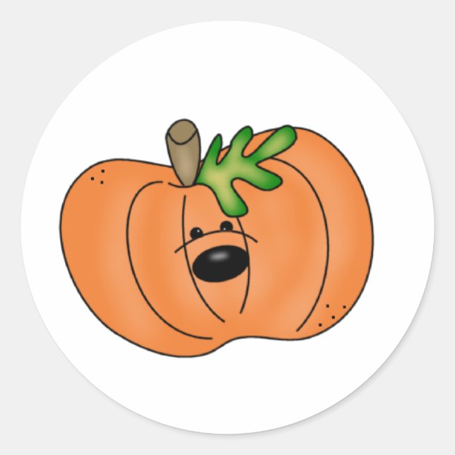 Sticker Rond Lil' Citrouille (Devant)