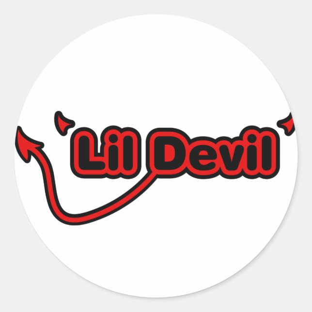 Sticker Rond Lil Devil (Devant)