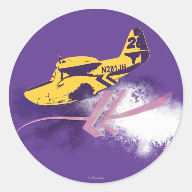 Sticker Rond Lil' Dipper Graphic (Devant)