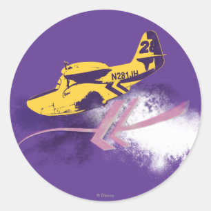 Sticker Rond Lil' Dipper Graphic