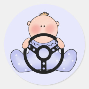 Sticker Rond Lil Race Baby Boy