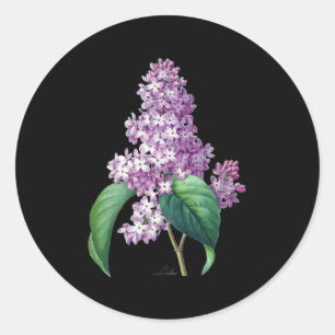 Sticker Rond Lilac Fleur Botanique Pour Gardeners
