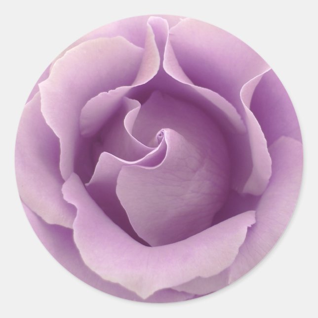 Sticker Rond LILAC PURPLE Rose - Mariage Enveloppe Sceau (Devant)