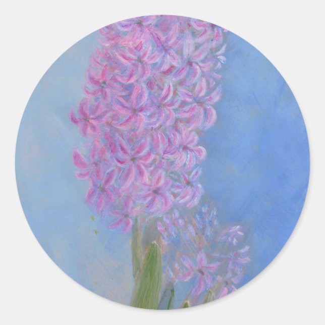 Sticker Rond Lilac rose Hyacinth (Devant)