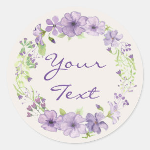 Sticker Rond Lilas