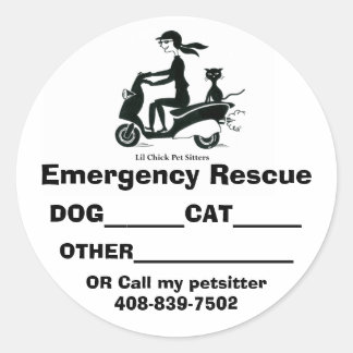 Sticker Rond LILCHICK_LOGO 2, Secourt d'urgence,... - Customisé