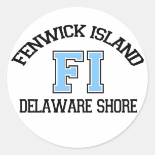 Sticker Rond L'île de Fenwick.