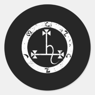 Sticker Rond Lilith Sigil Enochian Succubi Écrire Magick Occul