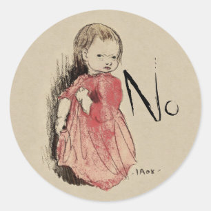 Sticker Rond Lillan dit No Ivar Arosenius CC0992