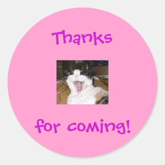 Sticker Rond Lillytalk, Merci d'être venu !