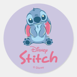 Sticker Rond Lilo & Stitch : Stitch