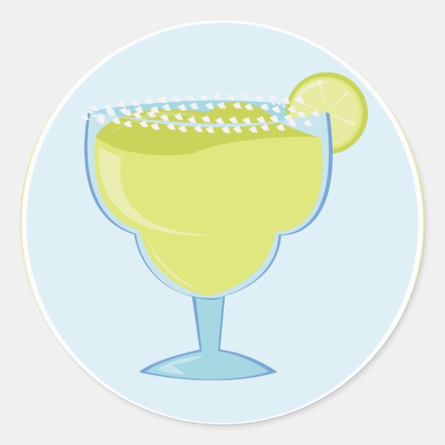 Sticker Rond Lime Margarita (Devant)