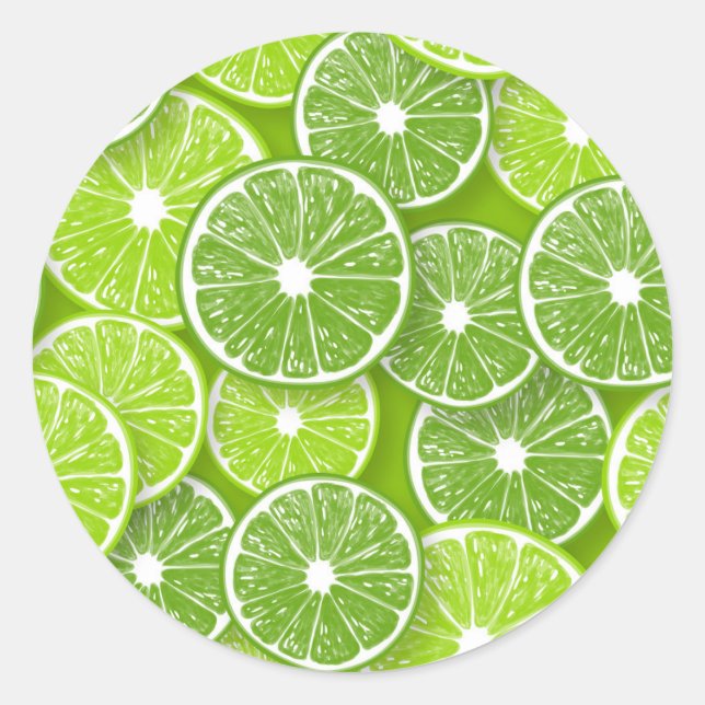 Sticker Rond Lime pop (Devant)