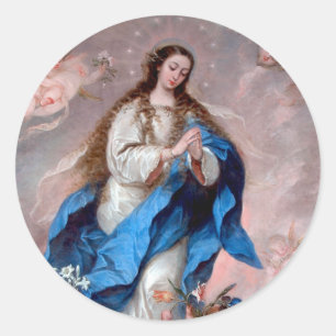 Sticker Rond L'Immaculée conception