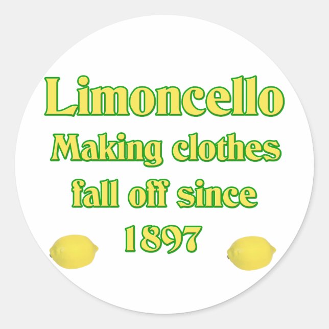 Sticker Rond Limoncello (Devant)