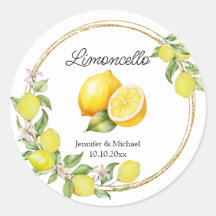 limoncello aquarelle lemon mariage été