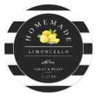 Limoncello moderne bande noire