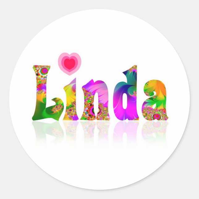 Sticker Rond Linda (Devant)